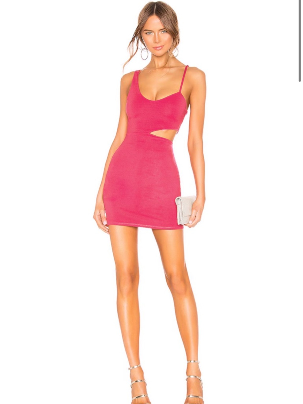 h:ours Pink Cutout Bodycon Mini Dress - Women's Cocktail Dress
